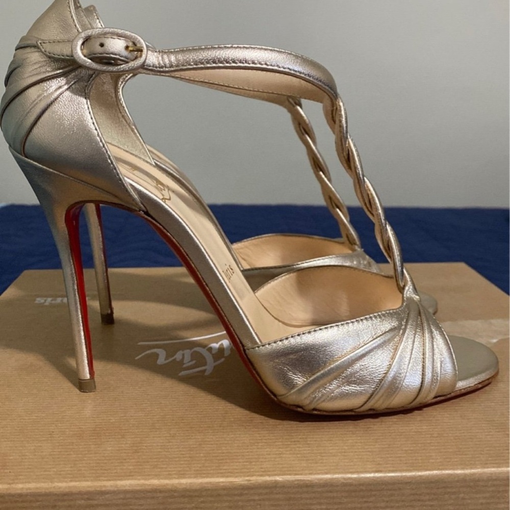 Christian Louboutin Gold Heels